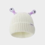 Winter Parent-Child Cute Glowing Little Monster Knit Hat - Image 9