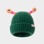 Winter Parent-Child Cute Glowing Little Monster Knit Hat - Image 10
