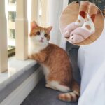 Thick, Warm Winter Socks with Fluffy Cat Paw Design