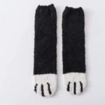 Thick, Warm Winter Socks with Fluffy Cat Paw Design - Image 11