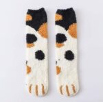 Thick, Warm Winter Socks with Fluffy Cat Paw Design - Image 14