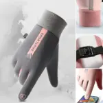 Waterproof Finger Touch Screen Non-Slip Cold Resistant Gloves - Image 2