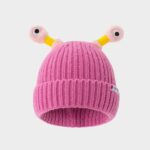 Winter Parent-Child Cute Glowing Little Monster Knit Hat - Image 14