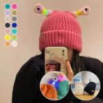 Winter Parent-Child Cute Glowing Little Monster Knit Hat - Image 23