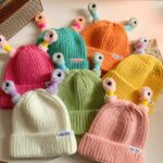 Winter Parent-Child Cute Glowing Little Monster Knit Hat - Image 7