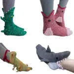 3D Knit Crocodile Socks - Image 3