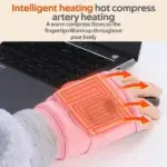 USB Adjustable heating gloves with digital display - Image 5